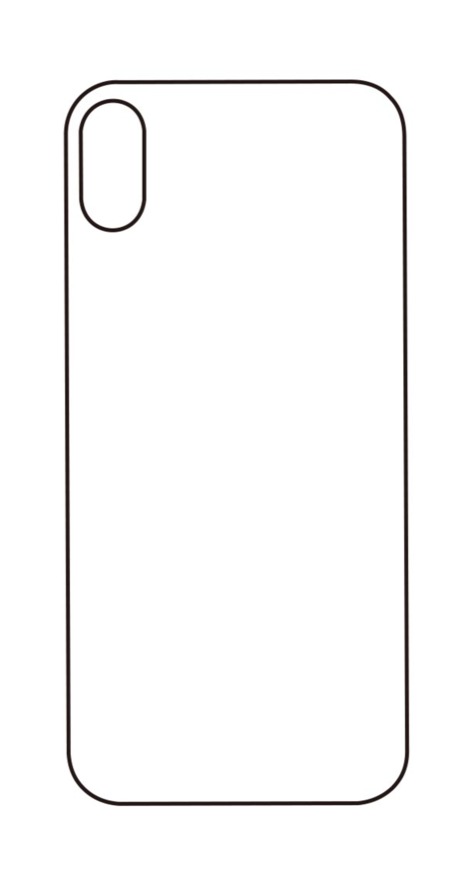 Hydrogel - zadní ochranná fólie - iPhone X/XS, typ výřezu 3
