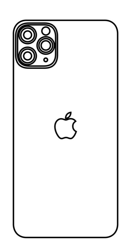 Hydrogel - zadní ochranná fólie - iPhone 11 Pro Max, typ výřezu 4