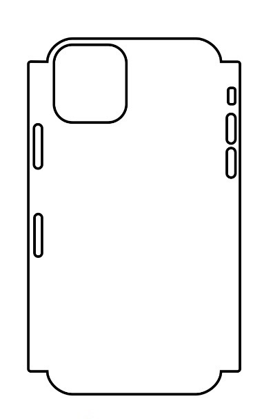 Hydrogel - zadní ochranná fólie (full cover) - iPhone 11 Pro Max - typ výřezu 3