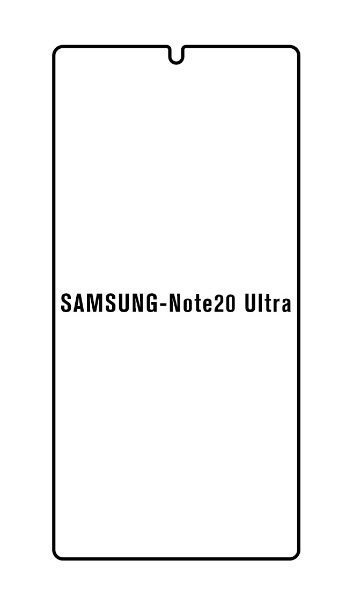 Hydrogel - Privacy Anti-Spy ochranná fólie - Samsung Galaxy Note 20 Ultra, typ výřezu 1
