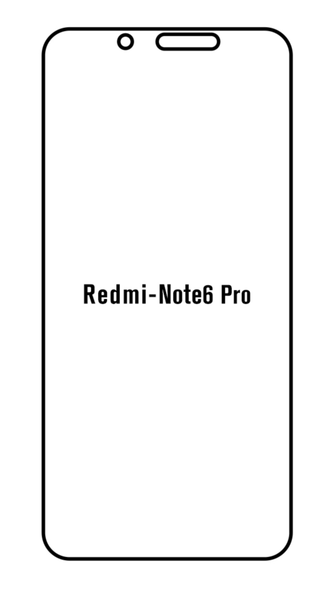 Hydrogel - Privacy Anti-Spy ochranná fólie - Xiaomi Redmi Note 6 Pro