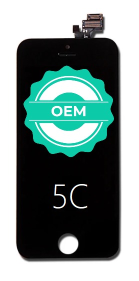 Černý LCD displej iPhone 5C + dotyková deska OEM
