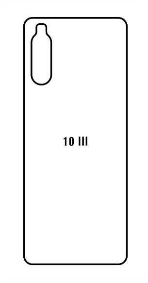 Hydrogel - matná zadní ochranná fólie - Sony Xperia 10 III