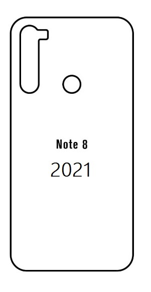 Hydrogel - zadní ochranná fólie - Xiaomi Redmi Note 8 2021