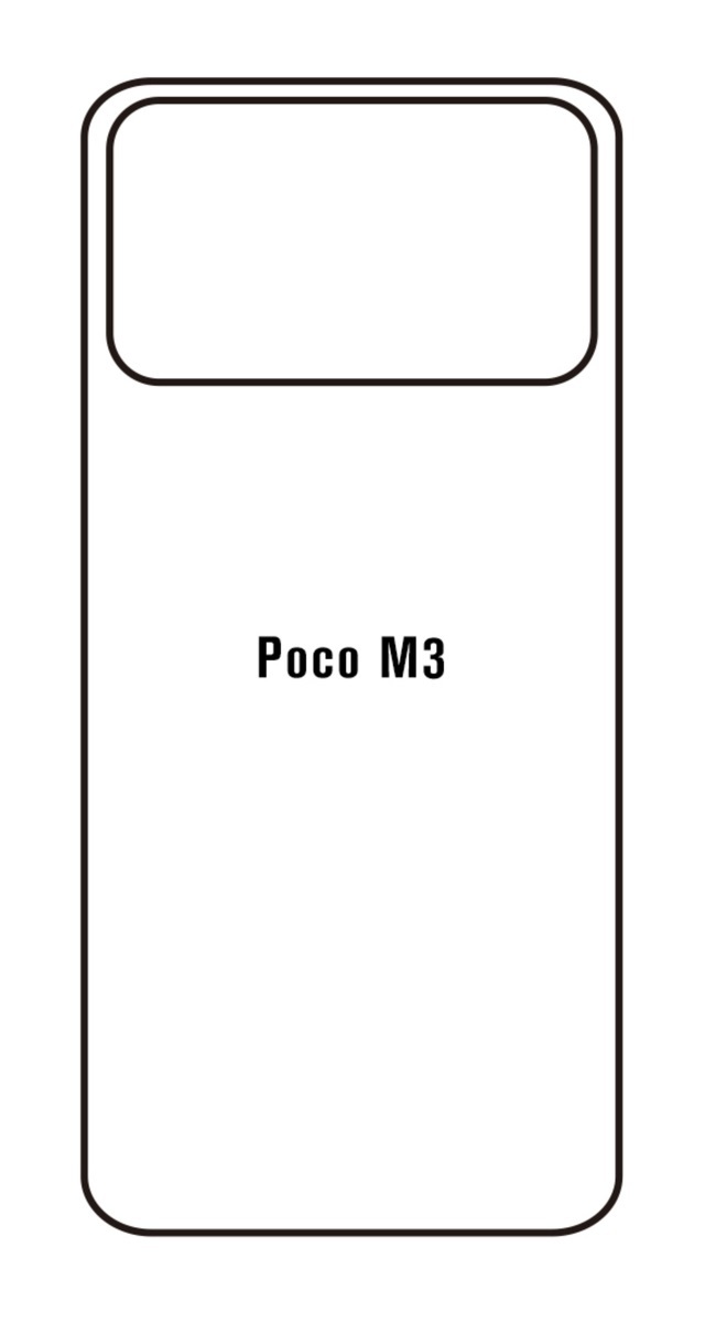 Hydrogel - zadní ochranná fólie - Xiaomi Poco M3