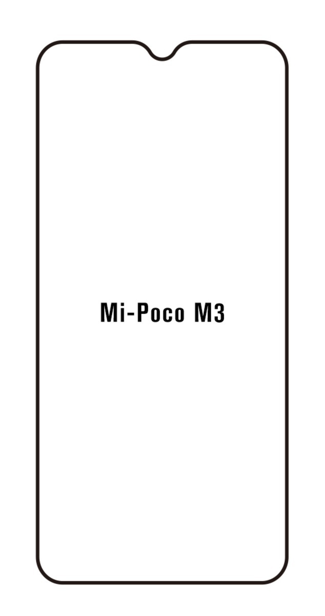 Hydrogel - matná ochranná fólie - Xiaomi Poco M3