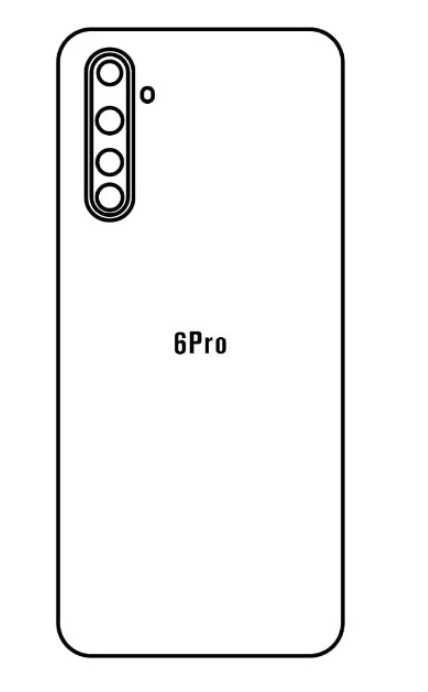 Hydrogel - matná zadní ochranná fólie - Realme 6 Pro