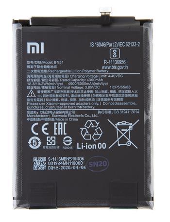 Baterie BN51 pro Xiaomi Redmi 8, Redmi 8A 4900mAh (Service Pack)