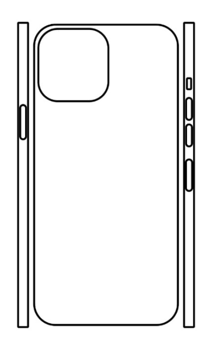 Hydrogel - matná zadní ochranná fólie (full cover) - iPhone 13 Pro Max, typ výřezu 1