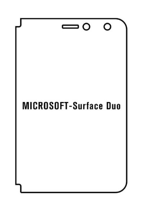 Hydrogel - ochranná fólie - Microsoft Surface Duo - pravá strana