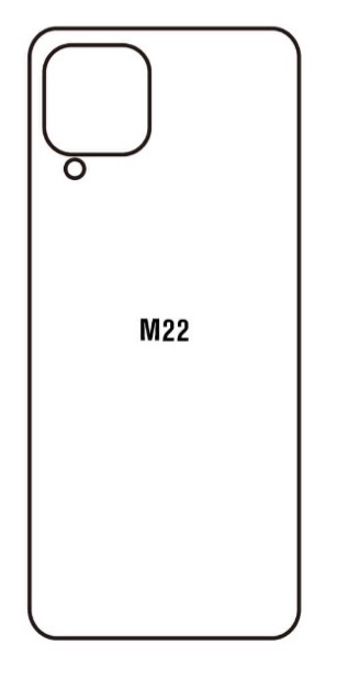Hydrogel - matná zadní ochranná fólie - Samsung Galaxy M22