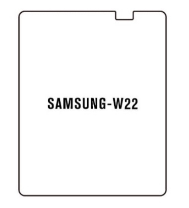Hydrogel - ochranná fólie - Samsung Galaxy W22 5G s výřezem pro přední kameru