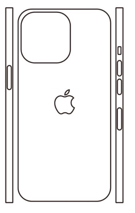 Hydrogel - zadní ochranná fólie (full cover) - iPhone 13 Pro Max, typ výřezu 8