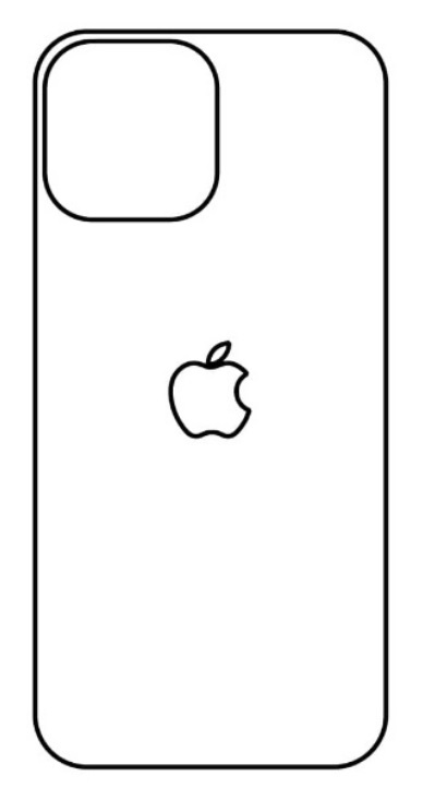 Hydrogel - zadní ochranná fólie - iPhone 13 Pro Max - typ výřezu 1