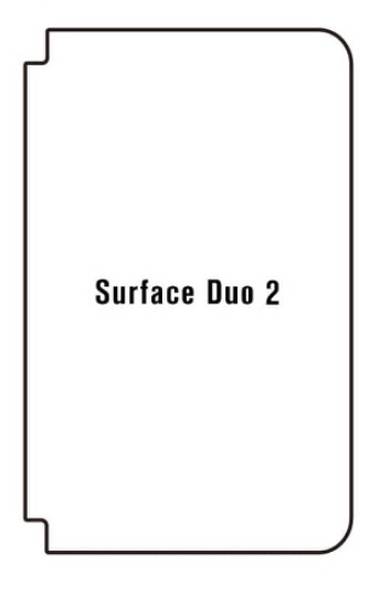 Hydrogel - ochranná fólie - Microsoft Surface Duo 2 - zadní pravá strana