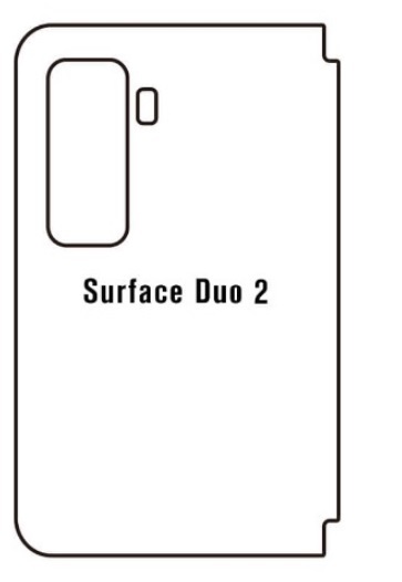 Hydrogel - ochranná fólie - Microsoft Surface Duo 2 - zadní levá strana