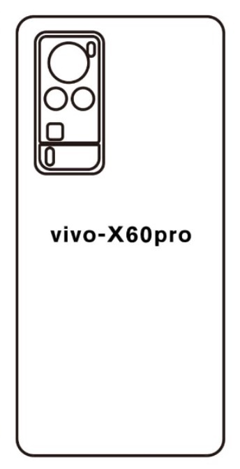 Hydrogel - matná zadní ochranná fólie - Vivo X60 Pro