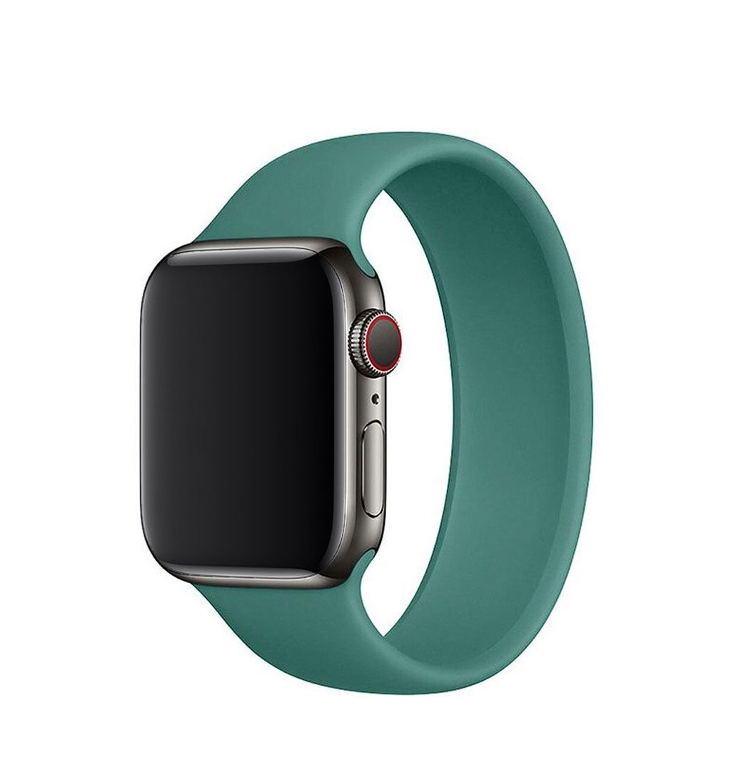 Řemínek pro Apple Watch (38/40/41mm) Solo Loop, velikost M - pine green