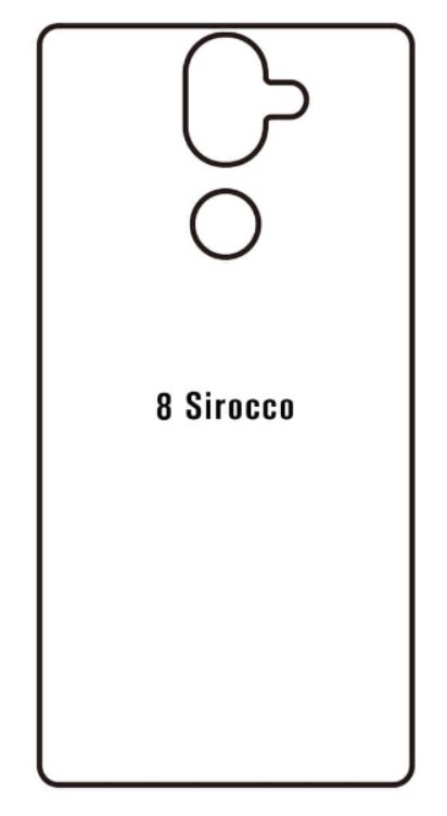 Hydrogel - matná zadní ochranná fólie - Nokia 8 Sirocco