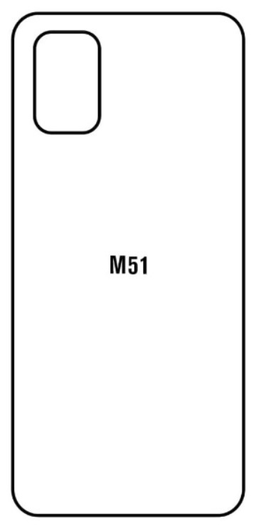Hydrogel - matná zadní ochranná fólie - Samsung Galaxy M51