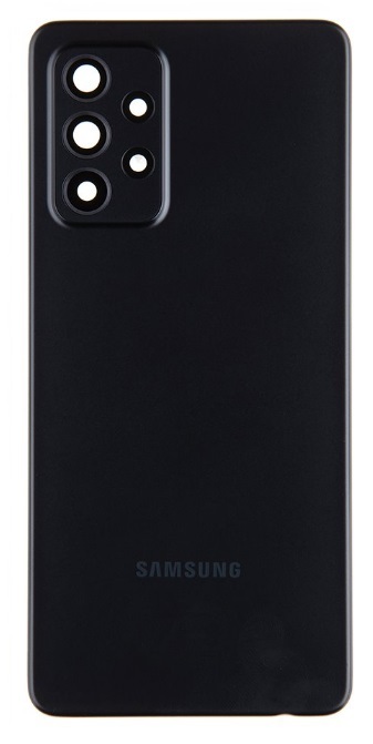 Samsung Galaxy A52/A52 5G - Zadní kryt baterie - black (se sklíčkem zadní kamery) (náhradní díl)