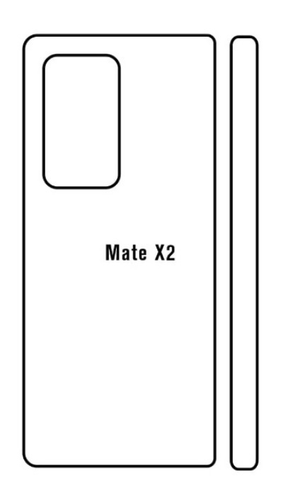 Hydrogel - matná zadní ochranná fólie - Huawei Mate X2