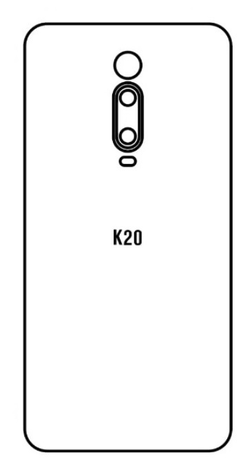 Hydrogel - matná zadní ochranná fólie - Xiaomi Redmi K20