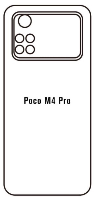 Hydrogel - matná zadní ochranná fólie - Xiaomi Poco M4 Pro