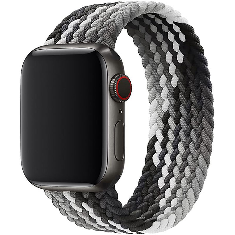 Řemínek pro Apple Watch (42/44/45mm) Elastic Nylon, velikost 150-165mm - Black Clever