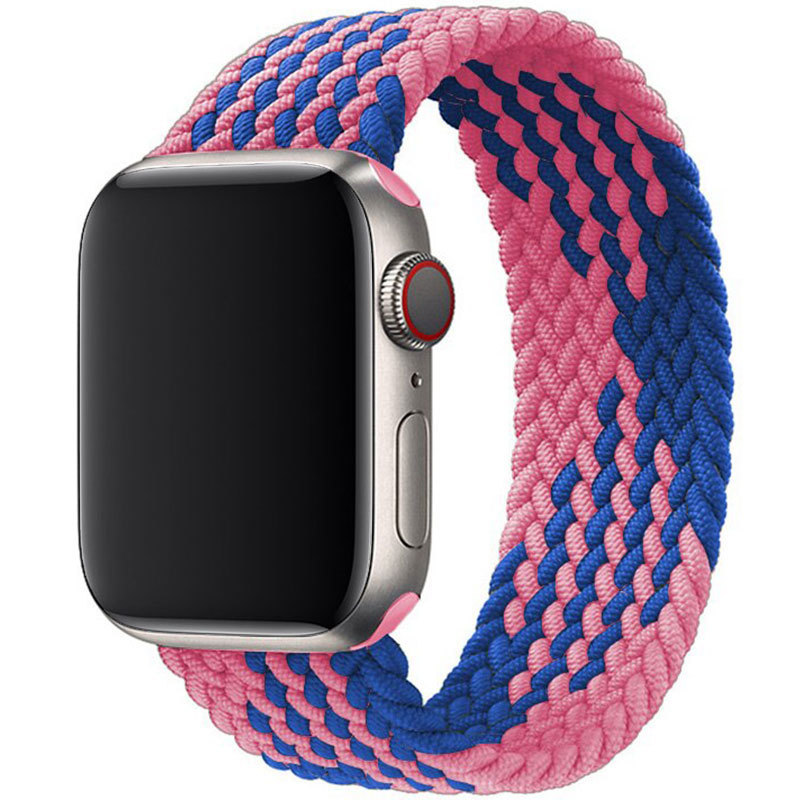 Řemínek pro Apple Watch (38/40/41mm) Elastic Nylon, velikost 135-150mm - Blue Pink
