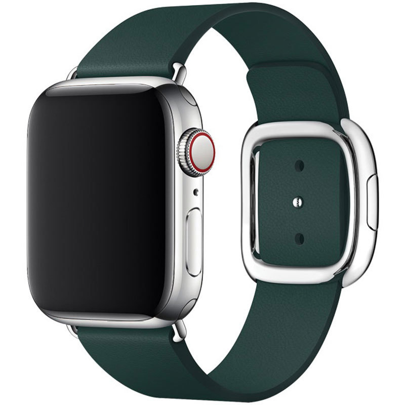 Kožený řemínek Magnetic Closure pro Apple Watch (42/44/45mm) Green
