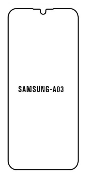 Hydrogel - ochranná fólie - Samsung Galaxy A03, typ výřezu 2