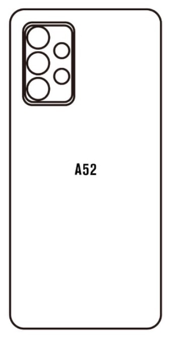 Hydrogel - zadní ochranná fólie - Samsung Galaxy A52 5G, typ výřezu 4