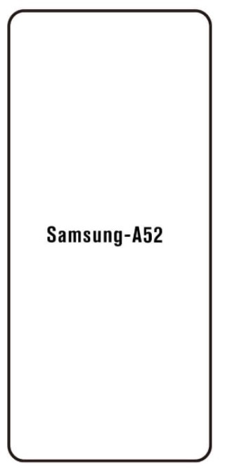 Hydrogel - ochranná fólie - Samsung Galaxy A52 5G, typ výřezu 2