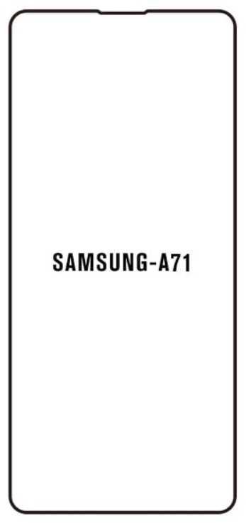 Hydrogel - ochranná fólie - Samsung Galaxy A71, typ výřezu 2