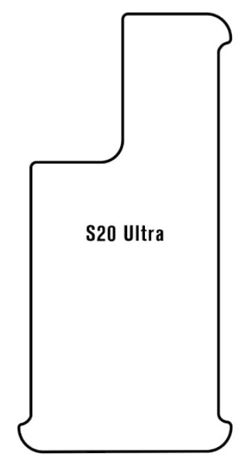Hydrogel - zadní ochranná fólie - Samsung Galaxy S20 Ultra - typ výřezu 4