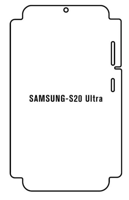 Hydrogel - ochranná fólie - Samsung Galaxy S20 Ultra - typ výřezu 3