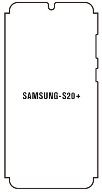 Hydrogel - ochranná fólie - Samsung Galaxy S20+, typ výřezu 3