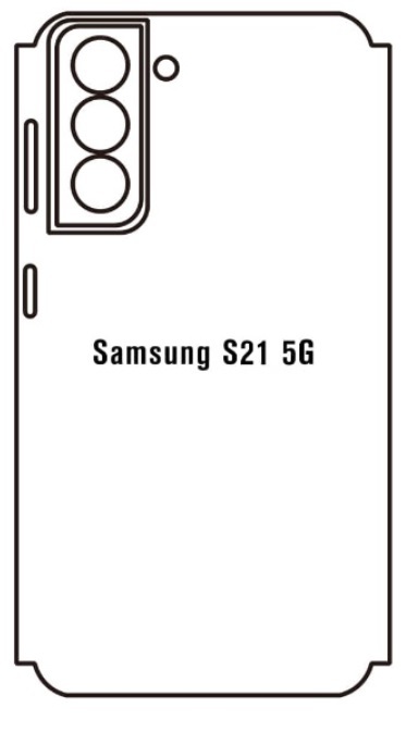 Hydrogel - zadní ochranná fólie - Samsung Galaxy S21 5G, typ výřezu 4