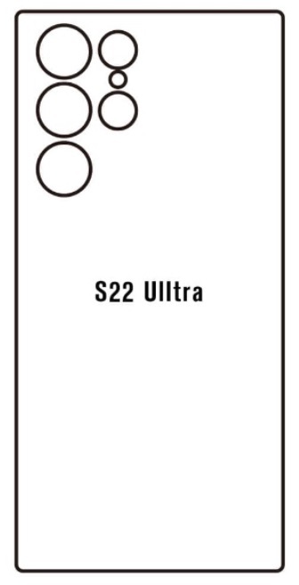 Hydrogel - zadní ochranná fólie - Samsung Galaxy S22 Ultra, typ výřezu 6