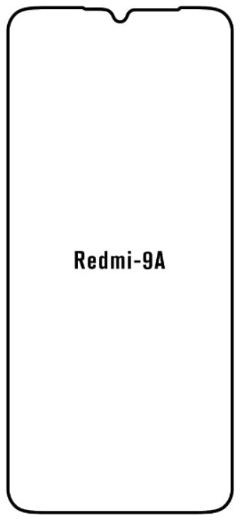Hydrogel - ochranná fólie - Xiaomi Redmi 9A, typ výřezu 2