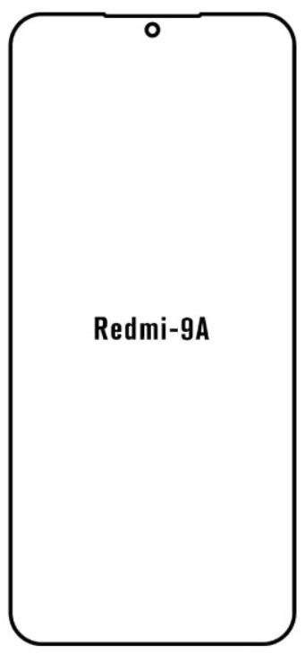 Hydrogel - ochranná fólie - Xiaomi Redmi 9A, typ výřezu 3