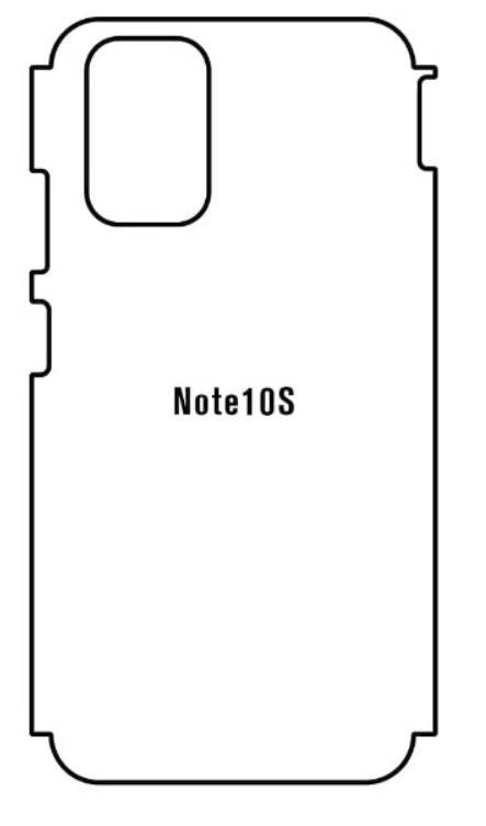 Hydrogel - zadní ochranná fólie - Xiaomi Redmi Note 10S, typ výřezu 5
