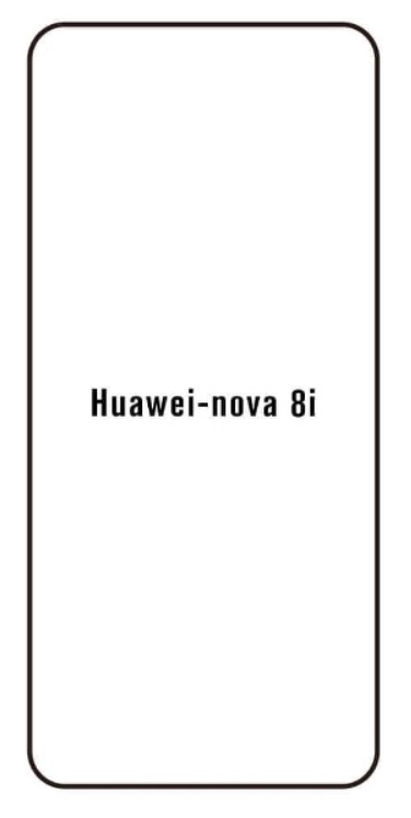 Hydrogel - ochranná fólie - Huawei Nova 8i, typ výřezu 2