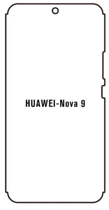 Hydrogel - ochranná fólie - Huawei Nova 9, typ výřezu 3