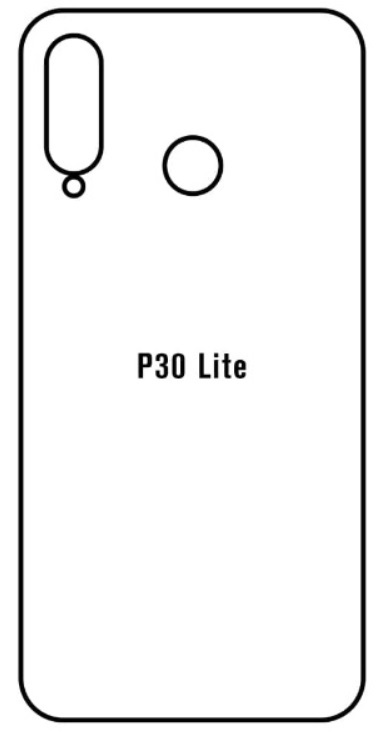 Hydrogel - zadní ochranná fólie - Huawei P30 lite, typ výřezu 2