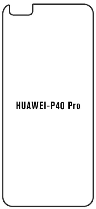 Hydrogel - ochranná fólie - Huawei P40 Pro, typ výřezu 2