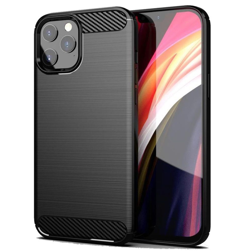 Forcell CARBON Case  iPhone 12 Pro Max černý