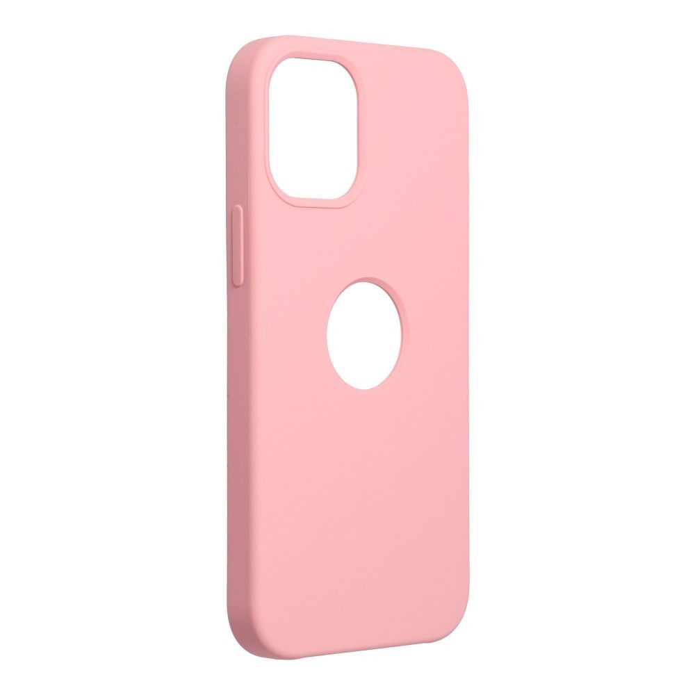 Forcell Silicone Case  iPhone 12 mini růžový (with hole)