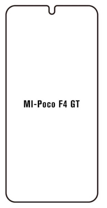 Hydrogel - ochranná fólie - Xiaomi Poco F4 GT, typ výřezu 2